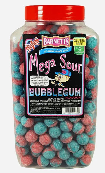 Barnett Mega Sour Bubblegum 500g
