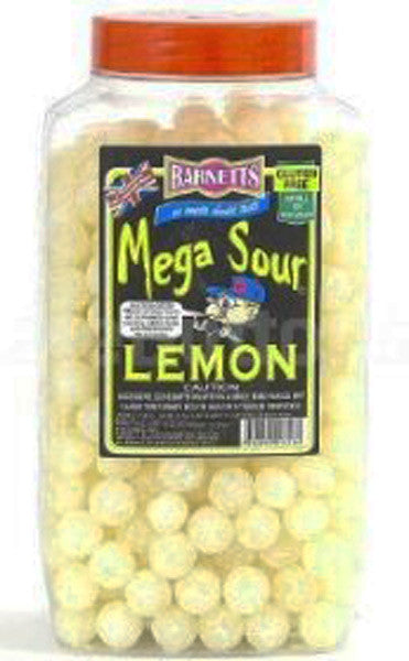Barnett Mega Sour Lemon 500g