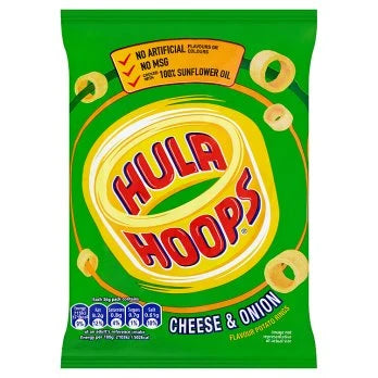 Hula Hoops Cheese & Onion – 34g