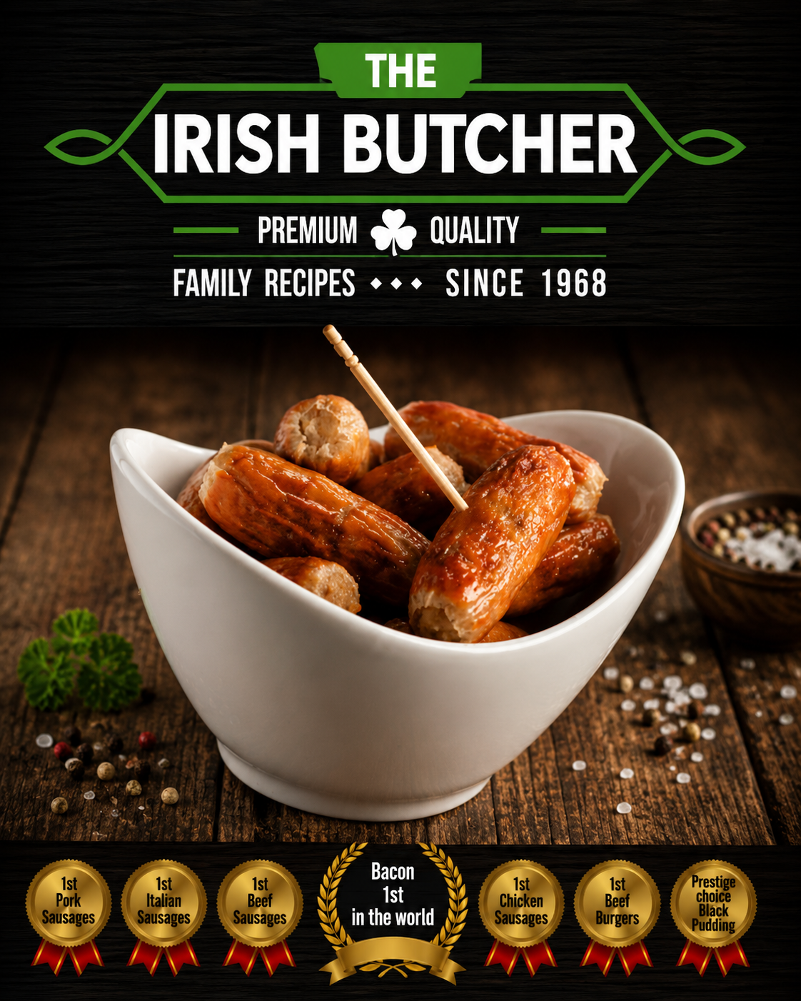 Cocktail Sausages 500g  - The Irish Butchers 🇮🇪