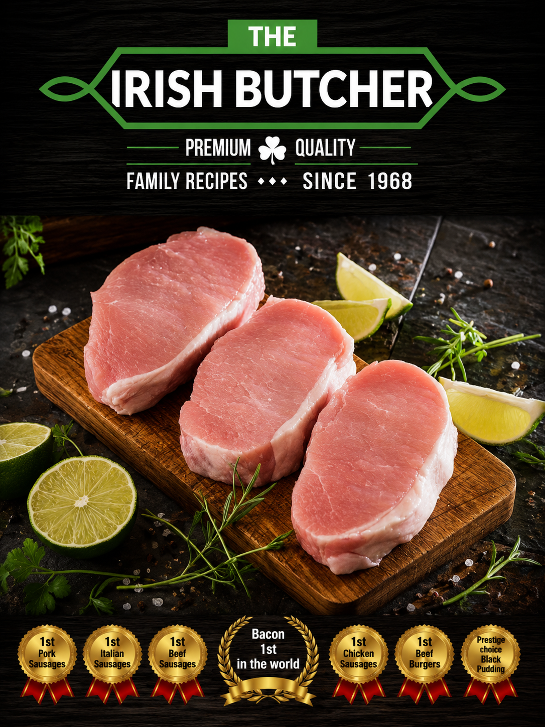 Gammon Steaks Minimum 270g - The Irish Butchers