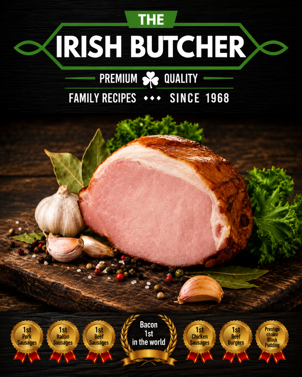 Irish Boiling Bacon 780g–900g By The Irish Butchers 🇮🇪