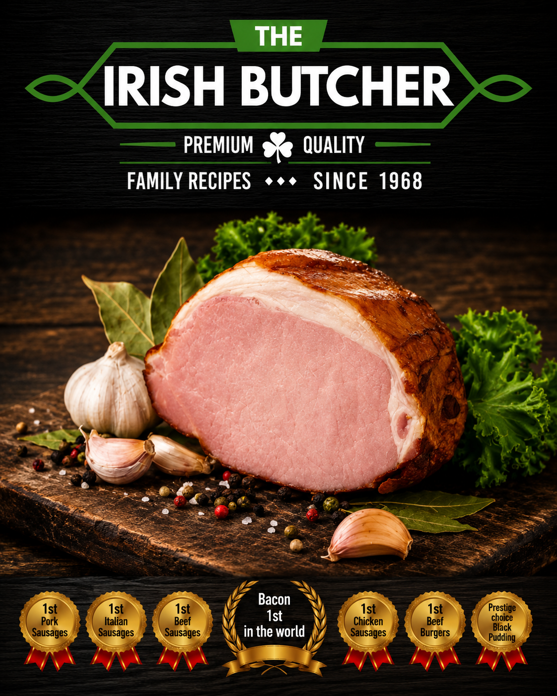 Irish Boiling Bacon 780g–900g By The Irish Butchers 🇮🇪