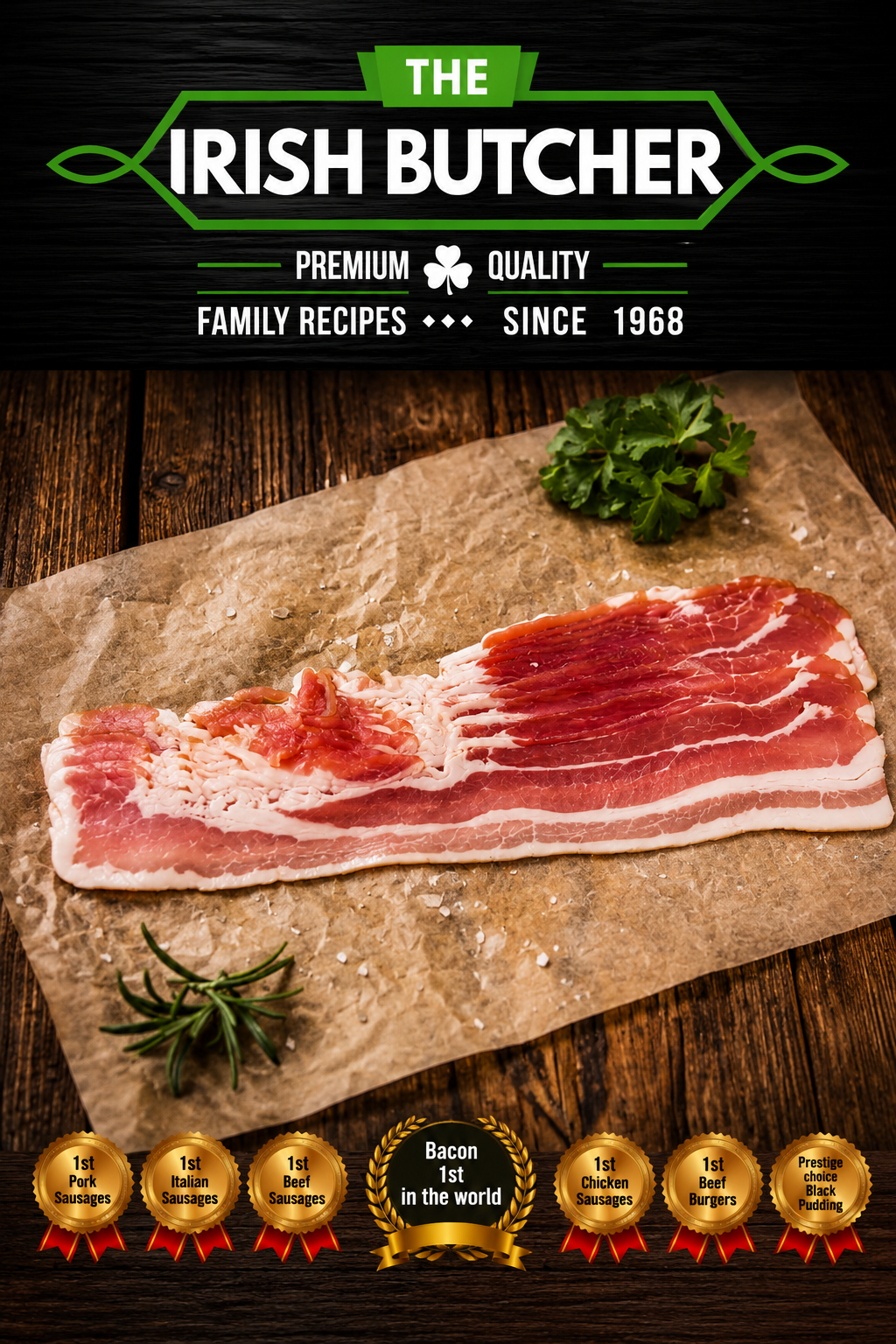 Streaky Bacon 400g By The Irish Butchers
